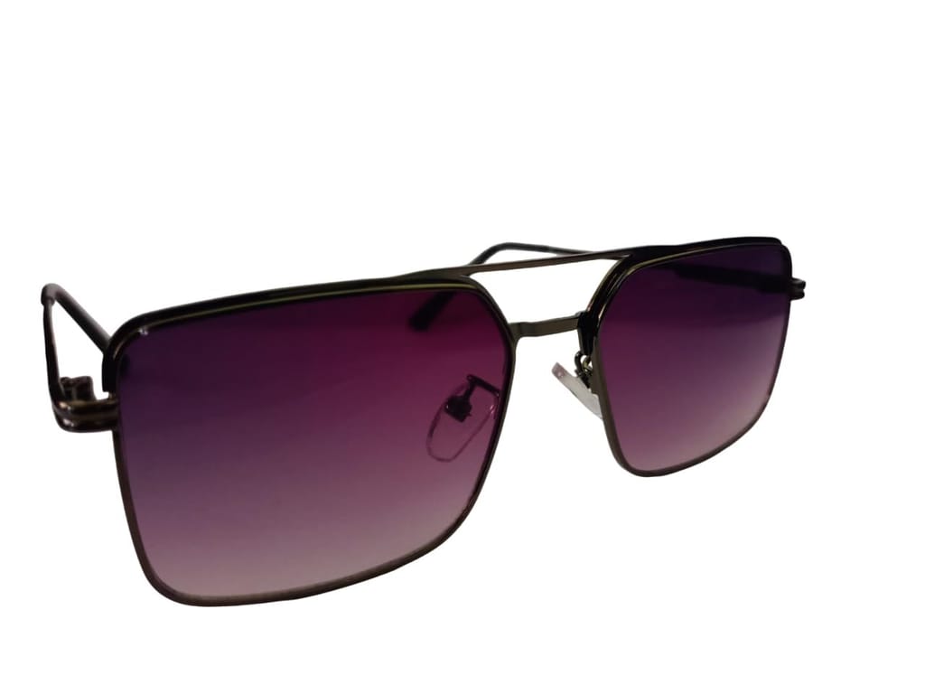 MD Style UV Protected Full Rim Square Metal Frame Sunglasses/Vintage Sunglasses for Men and Women