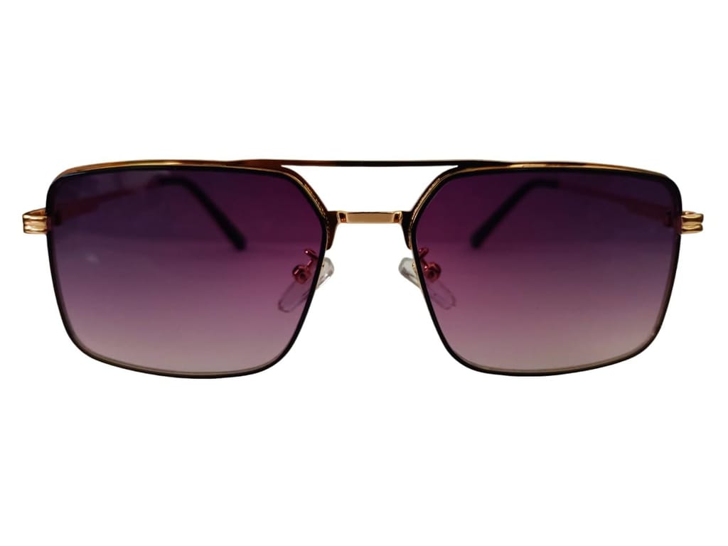 MD Style UV Protected Full Rim Square Metal Frame Sunglasses/Vintage Sunglasses for Men and Women
