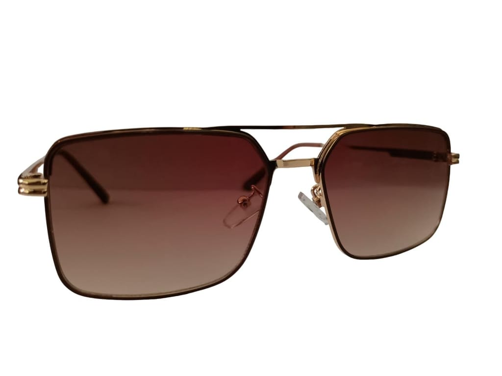 MD Style UV Protected Full Rim Square Metal Frame Sunglasses/Vintage Sunglasses for Men and Women