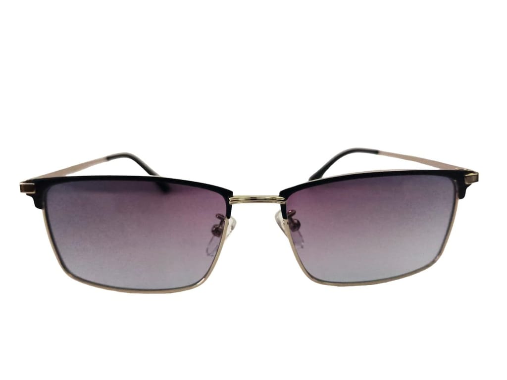MD Style UV Protected Full Rim Rectangular Metal Frame Sunglasses/Unisex Stylish Sunglasses