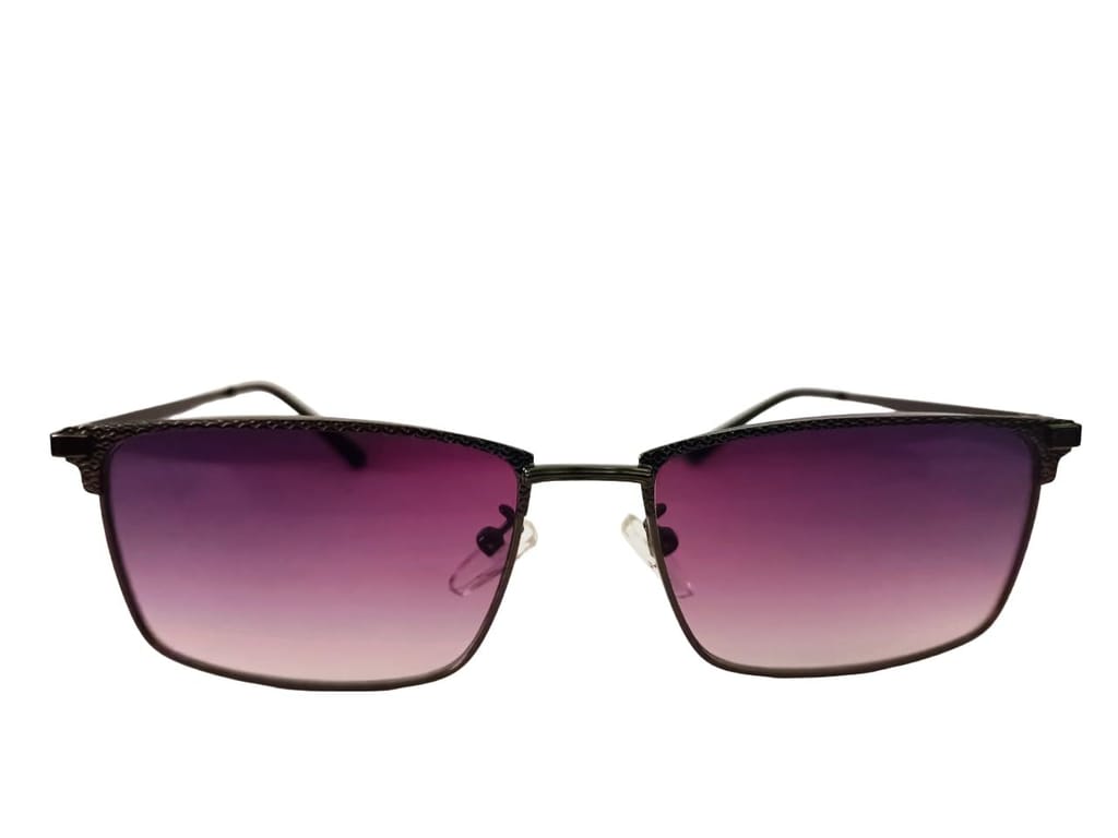 MD Style UV Protected Full Rim Rectangular Metal Frame Sunglasses/Unisex Stylish Sunglasses
