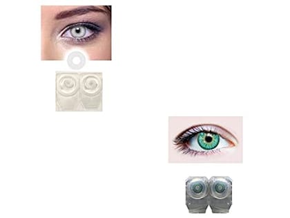 WHITE AND DARK TURQUOISE MD SPARKLE 2 PAIR MONTHLY COLOR CONTACT LENS WITH CASE, LENS HOLDER AND 60 ML SOLUTION (PACK OF 2 PAIR) WHITE AND DARK TURQUOISE MD SPARKLE 2 PAIR MONTHLY COLOR CONTACT LENS WITH CASE, LENS HOLDER AND 60 ML SOLUTION (PACK OF 2 PAIR)