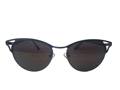 MD Style UV Protected Full Rim Cat Eye Metal Frame Sunglasses/Girls - Women Fashion Sunglasses