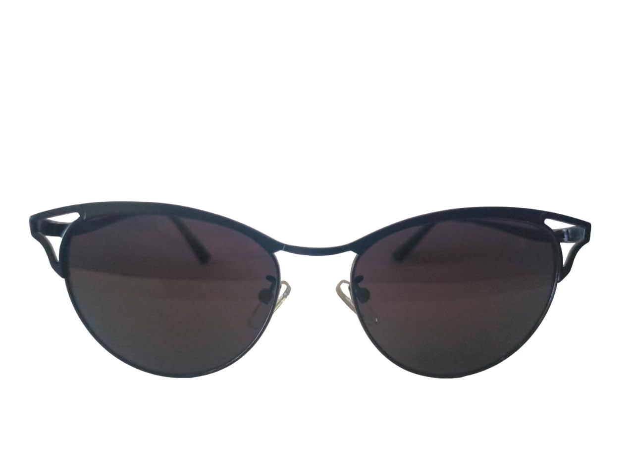 MD Style UV Protected Full Rim Cat Eye Metal Frame Sunglasses/Girls - Women Fashion Sunglasses