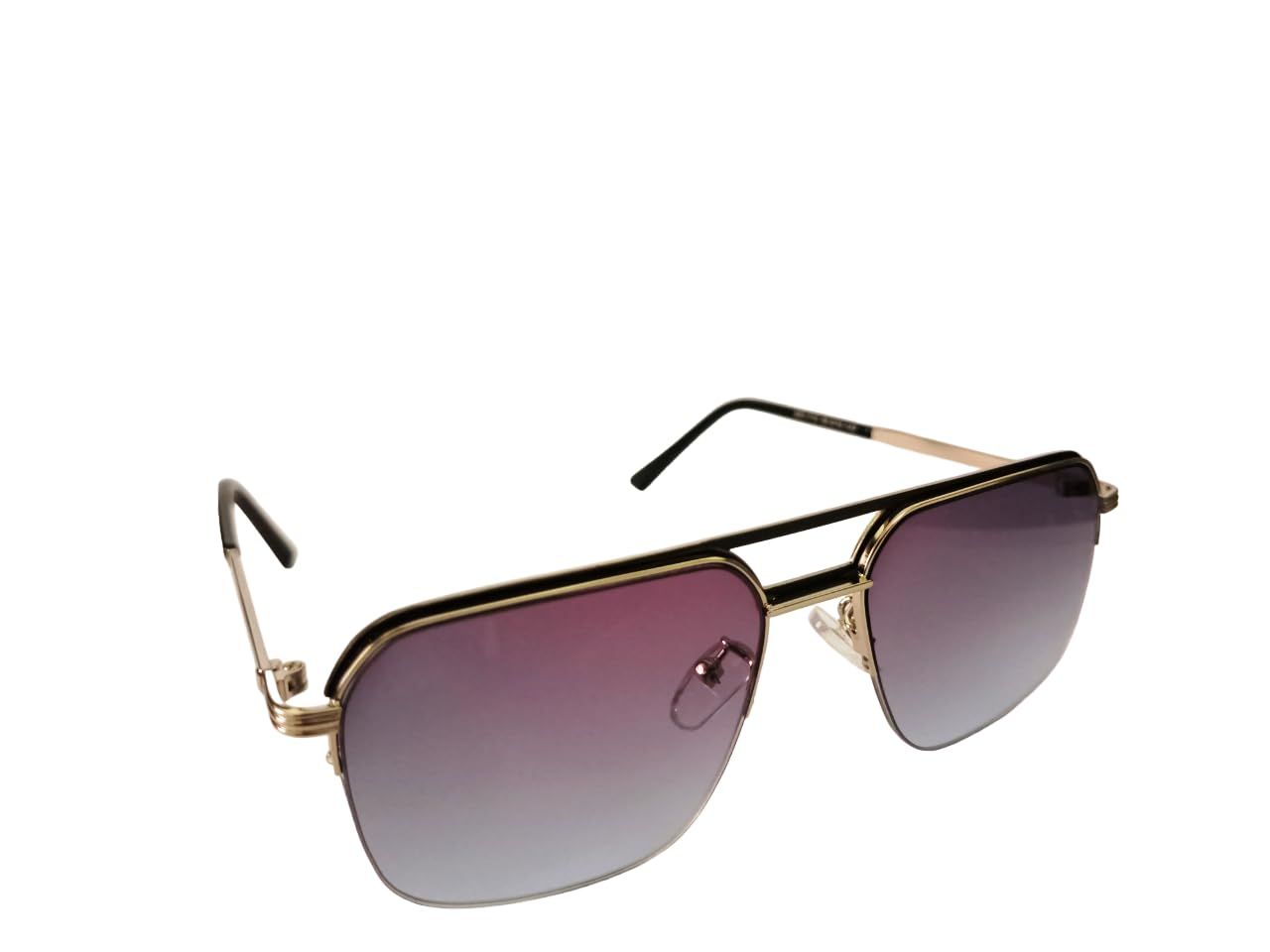 MD Style UV Protected Full Rim Square Vintage Metal Frame Sunglasses/Unisex Sunglasses