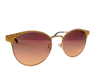 MD Style UV Protected Full Rim Round Metal Frame Sunglasses/Girls - Women Fashion Sunglasses