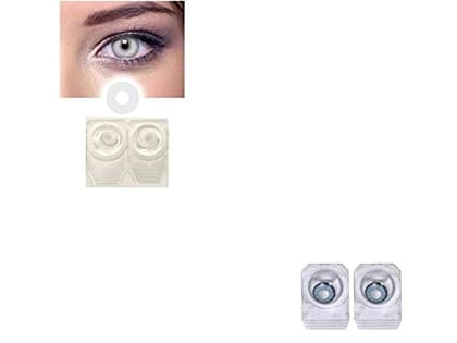 WHITE AND DARK AQUA BLUE MD SPARKLE 2 PAIR MONTHLY COLOR CONTACT LENS WITH CASE, LENS HOLDER AND 60 ML SOLUTION (PACK OF 2 PAIR) WHITE AND DARK AQUA BLUE MD SPARKLE 2 PAIR MONTHLY COLOR CONTACT LENS WITH CASE, LENS HOLDER AND 60 ML SOLUTION (PACK OF 2 PAIR)