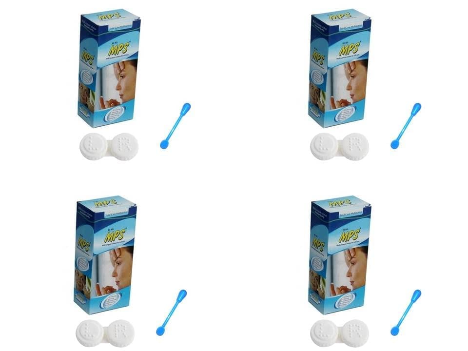MD Style MPS Multi purpose Contact Lens Solutions 80 ML With Free Lens Case & Lens Holder(Pack of 4)