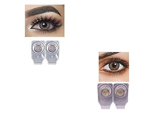 AMETHYST AND HAZEL MD SPARKLE 2 PAIR MONTHLY COLOR CONTACT LENS WITH CASE, LENS HOLDER AND 60 ML SOLUTION (PACK OF 2 PAIR)