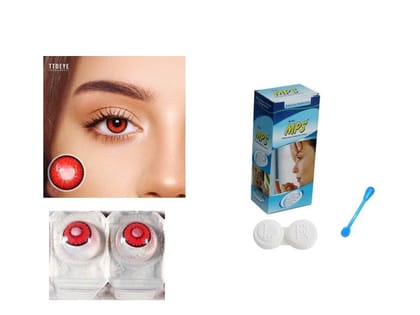 MYSTERY RED MD SPARKLE MONTHLY CRAZY CONTACT LENS/HORROR LENS WITH CASE, LENS HOLDER AND 80 ML SOLUTION (PACK OF 1 PAIR) MYSTERY RED MD SPARKLE MONTHLY CRAZY CONTACT LENS/HORROR LENS WITH CASE, LENS HOLDER AND 80 ML SOLUTION (PACK OF 1 PAIR)