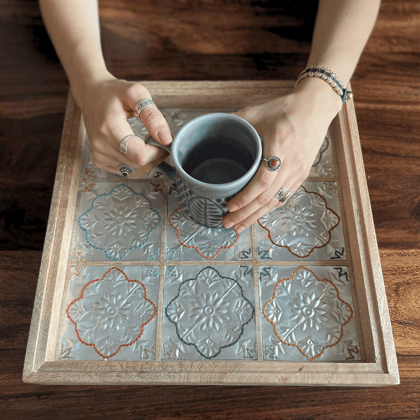 Hand-Embossed Hosting Tray