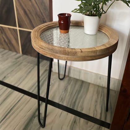 Handwoven Side Table