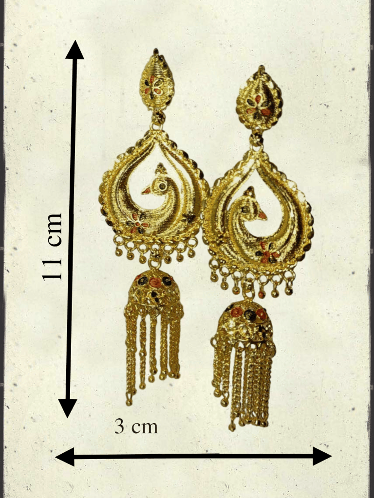 Chic Women Big Peacock Hook Jhumki Earring 2025 at ShopCircuit | ONDC