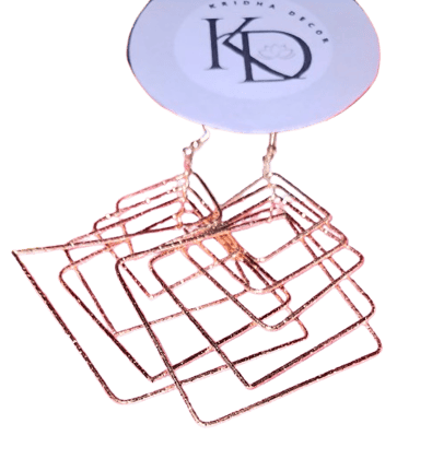 Gold Geometric Danglers for Parties Gold Geometric Danglers for Parties