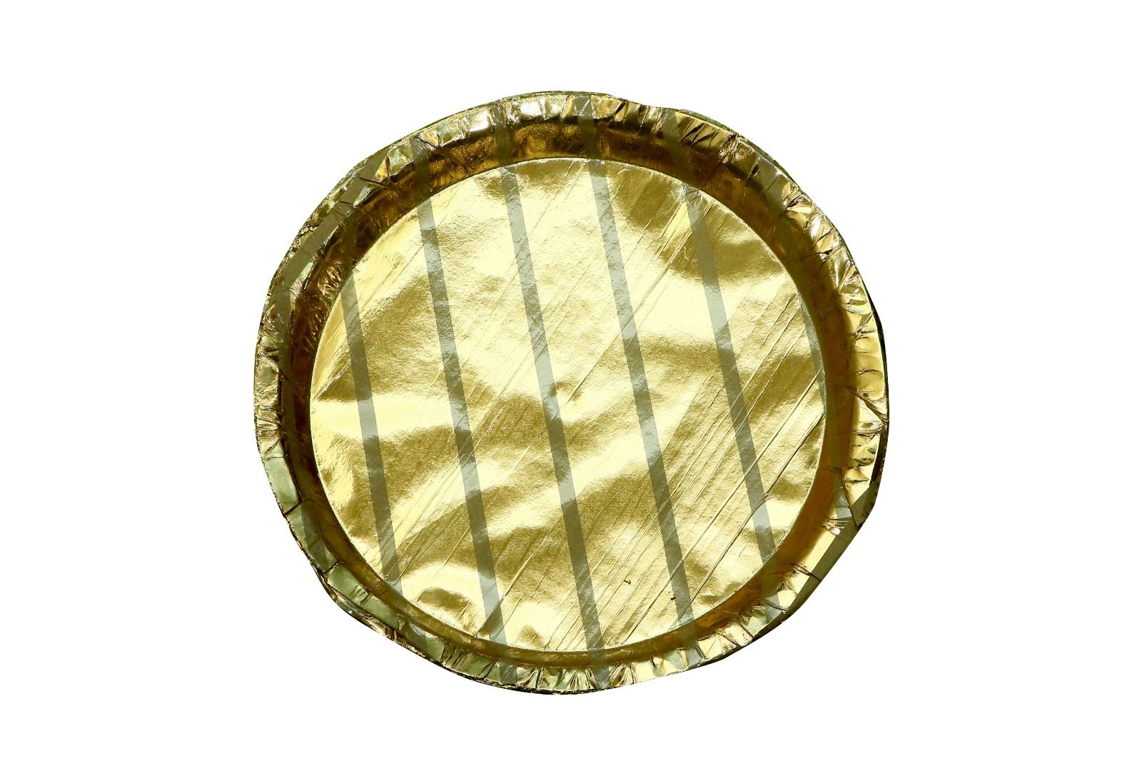  Gold Round Foil Paper Plate
