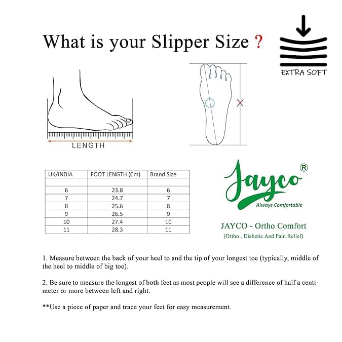 Luxurious Men Jayco Cushioned comfort slippers for men | oversize look | slip-resistant | Soft i