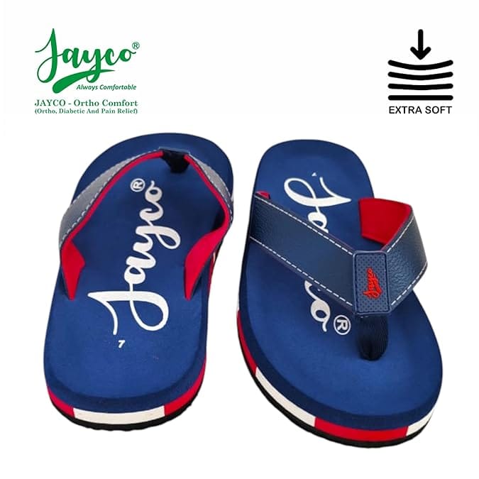 Sophisticated Men Jayco Ortho Comfort Slippers - Pain Relief with Soft Breathable Fabric, Cozy F