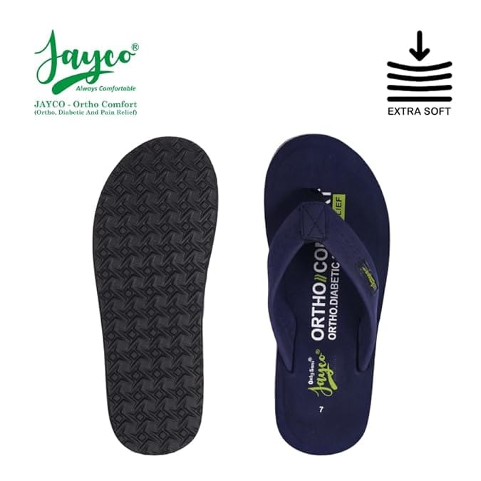 Top Men Jayco Extra Soft Ortho Care Diabetic & Orthopedic Slippers || Skid Resistant || Lightwei