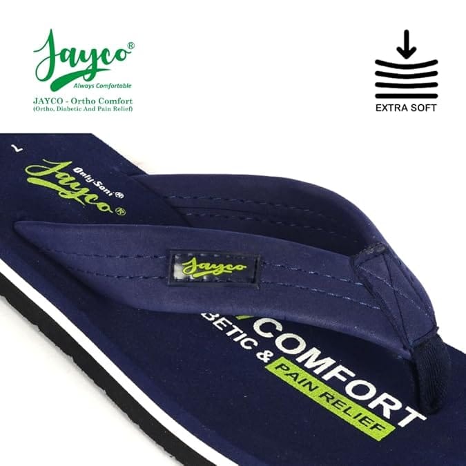 Top Men Jayco Extra Soft Ortho Care Diabetic & Orthopedic Slippers || Skid Resistant || Lightwei