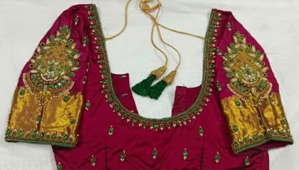 AARI WORK BLOUSE WITH BRIDAL WORK