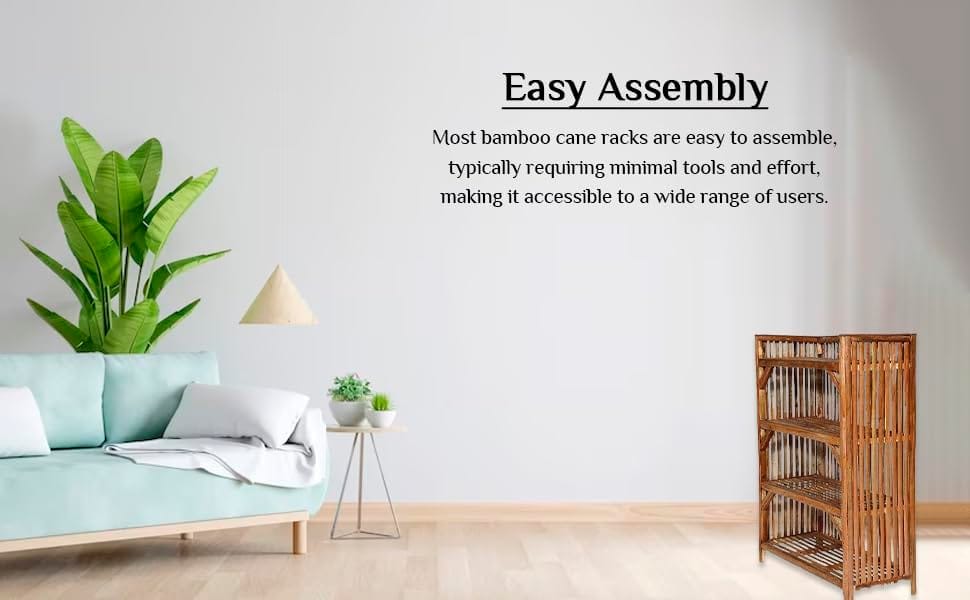 Wooden Bamboo 4-Tier Books & Newspaper | Gardening Planter | Shoes & Slippers Shelves Rack Closet Organizer Cabinet Utility Storage