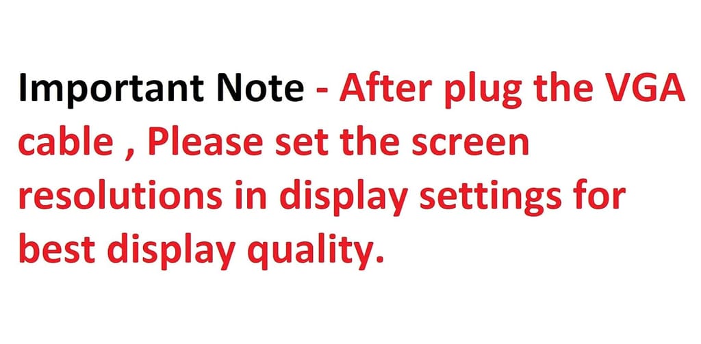 VGA Cable, 15 Pin Male to Male Cord for Computer Support Monitor, PC/Monitor/LCD/LED, Plasma, Projector, TFT