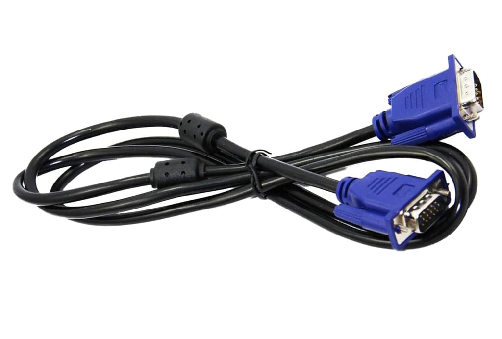 VGA Cable, 15 Pin Male to Male Cord for Computer Support Monitor, PC/Monitor/LCD/LED, Plasma, Projector, TFT