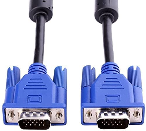 VGA Cable, 15 Pin Male to Male Cord for Computer Support Monitor, PC/Monitor/LCD/LED, Plasma, Projector, TFT