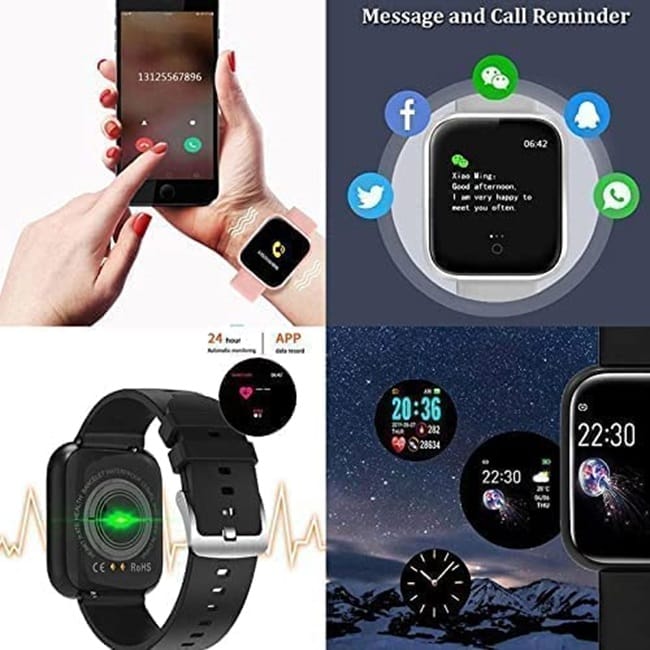 New Smart Watch, Fitness Tracker with Heart Rate Monitor, Blood Pressure Monitor, Sleep Monitor, Waterproof Smartwatch for Men Women
