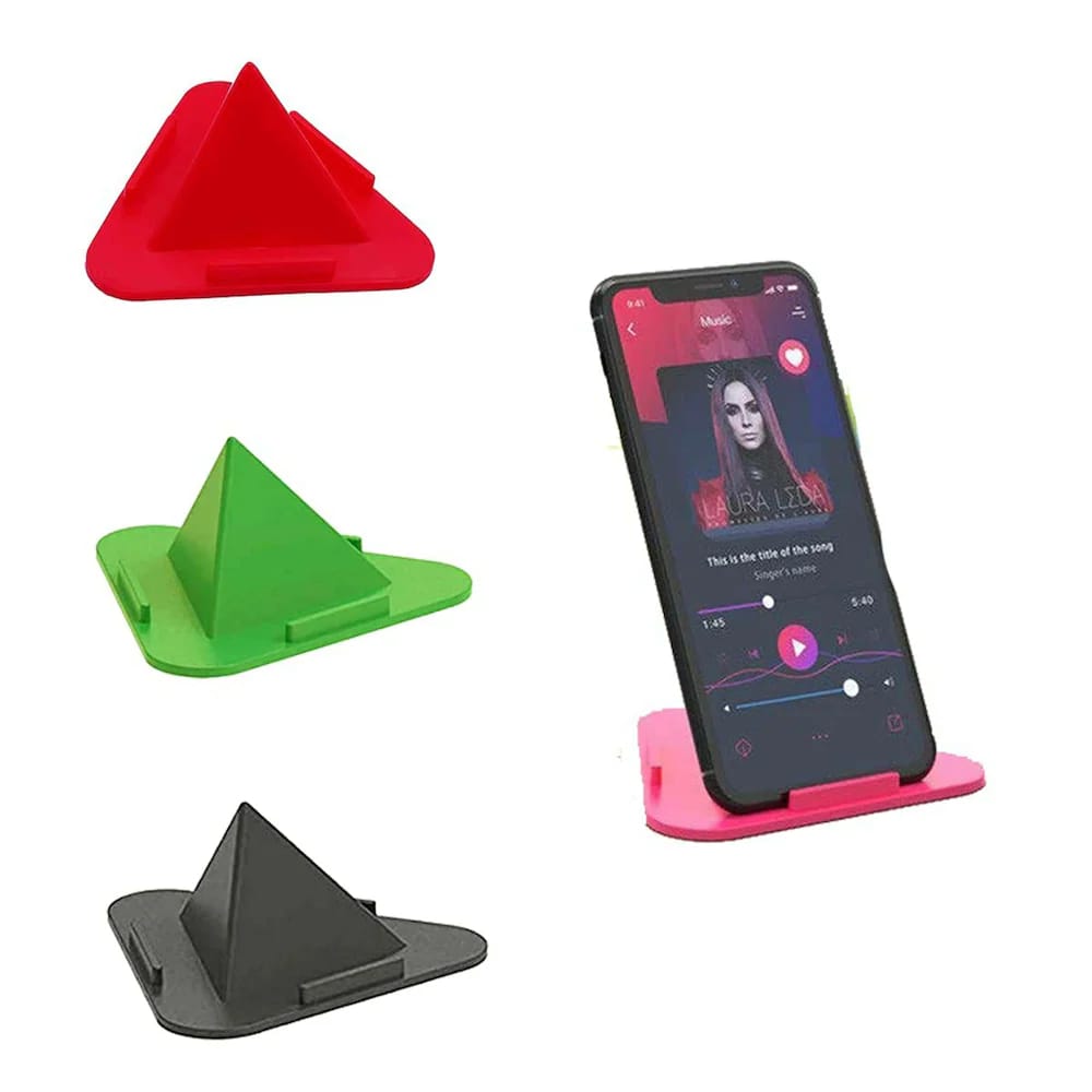  5-Pack of Universal Phone Stand Holders - Multi-Angle Cell Phone Holder for Desk - Cradleless Design for All Smartphones
