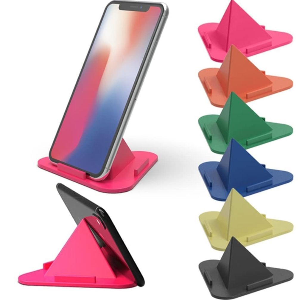  5-Pack of Universal Phone Stand Holders - Multi-Angle Cell Phone Holder for Desk - Cradleless Design for All Smartphones