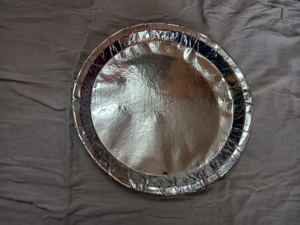  Silver Round Disposable Paper Plates
