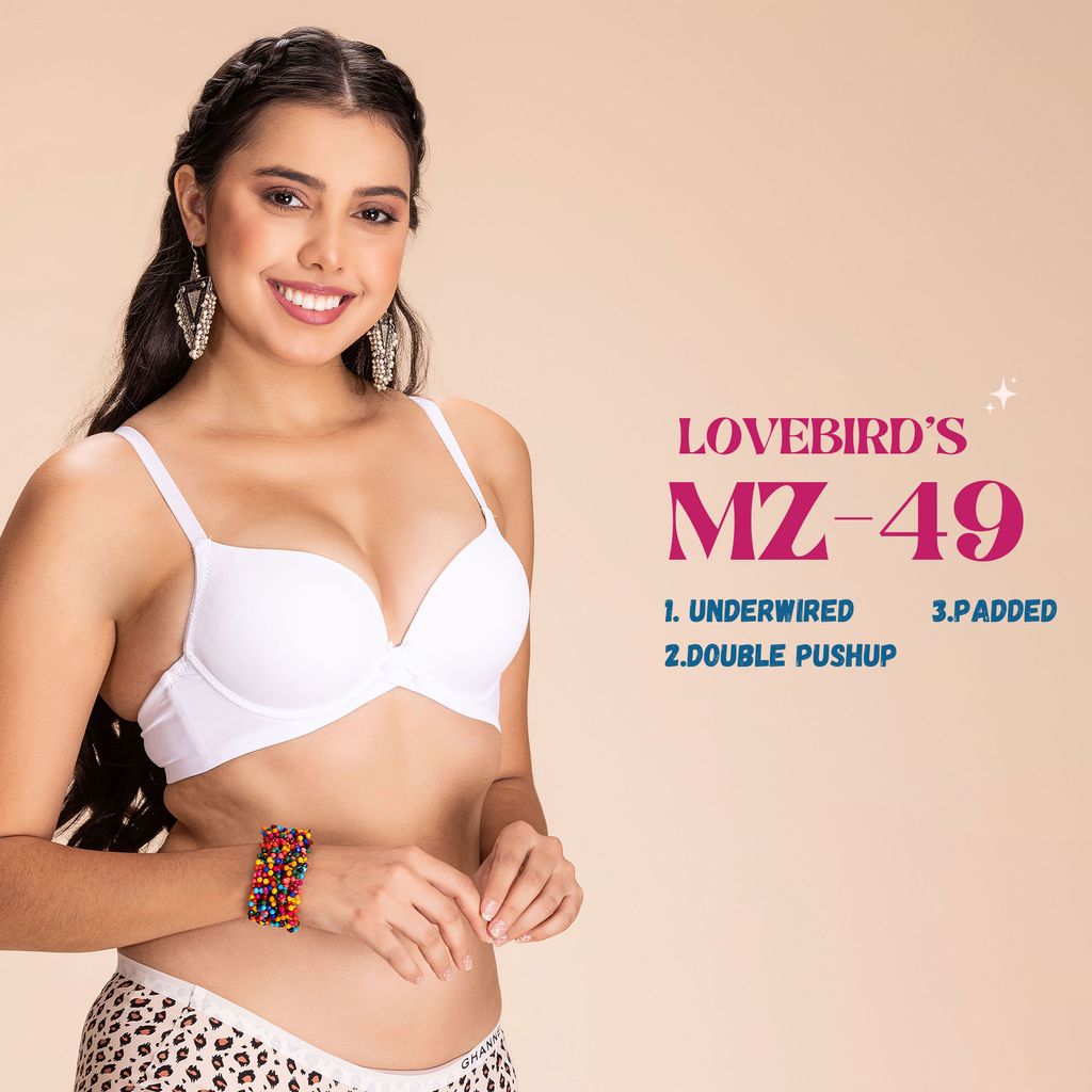 Magic-49 Smooth Push-up underwired cups adjustable straps bra