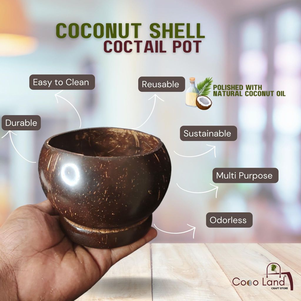Sophisticated Home - - and - - Decor CocoLand Coconut Shell Cocktail Pot 400 ml 2025 at ShopCirc