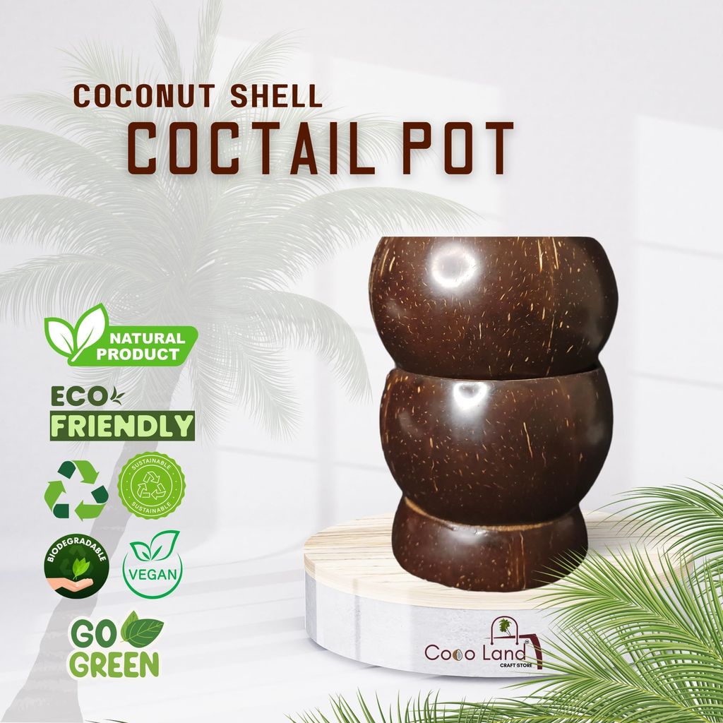 Sophisticated Home - - and - - Decor CocoLand Coconut Shell Cocktail Pot 400 ml 2025 at ShopCirc
