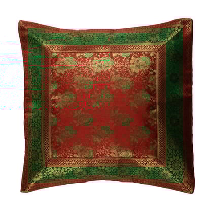 Cottage Silk Cushion Cover - 16" x 16", Multi-Color