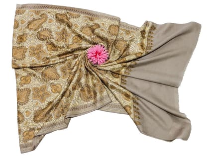 COTTAGE Traditional Pure Wool Stole Ruffle Eri, Handmade Soft Wool Unisex Stoles Stole/Shawl for Women and Men (28x80 Inch_Multicolor)