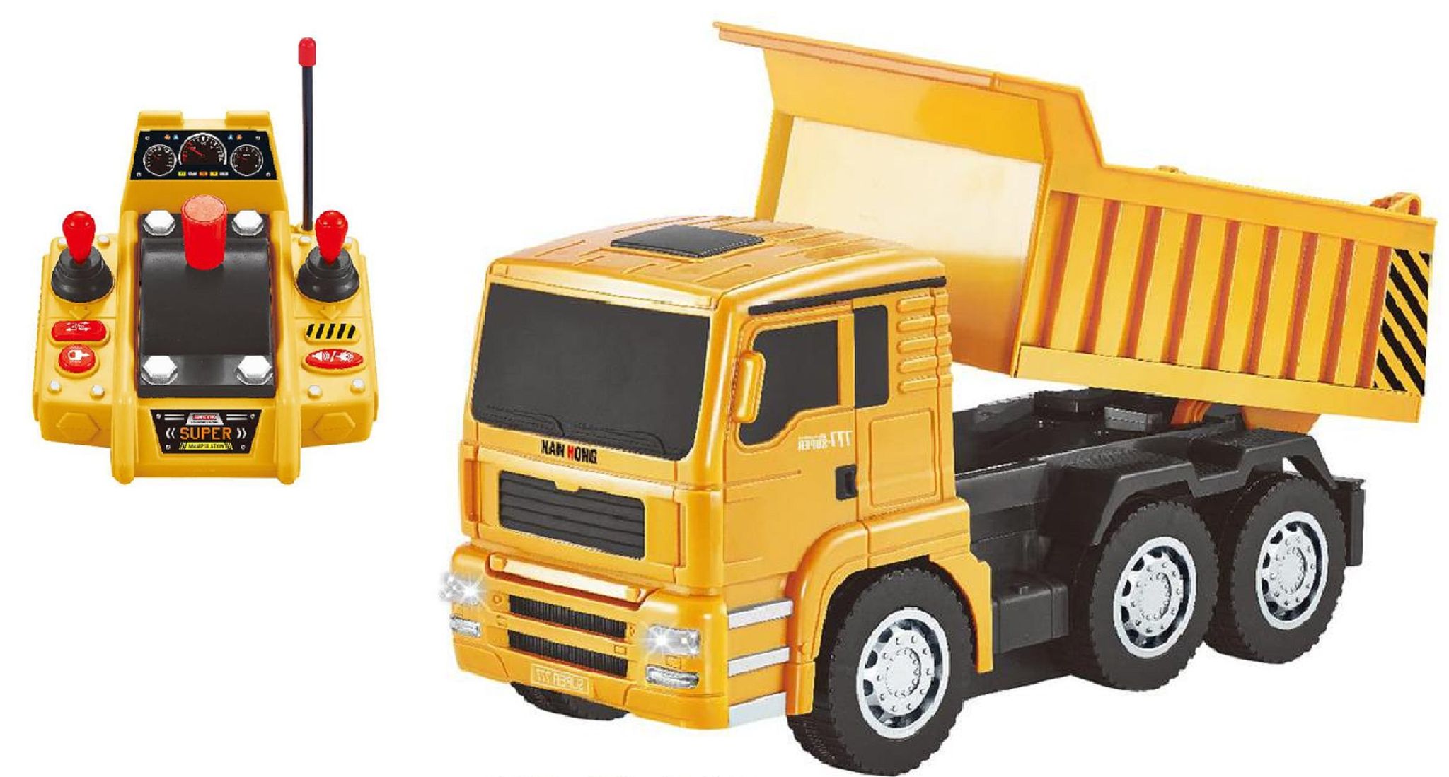 KTRS Enterprise Dump Control Remote Control 6-Channel Remote Control Multi-Function Console Light Music Mixing Dump Truck