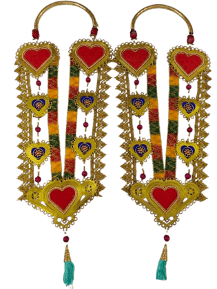  Bridal Varmala Garland for Indian Wedding in Gold and Red