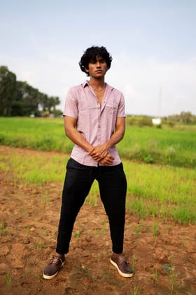 Men Maroon Hemp Casual Half Sleeve Shirt