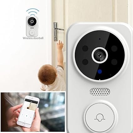 Wireless Video Doorbell Camera with HD 1080P Resolution, PIR Motion Detection, Night Vision, and Two-Way Audio