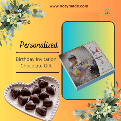 Birthday Return Gifts- personalized Chocolate Gift with photo- (Sample)