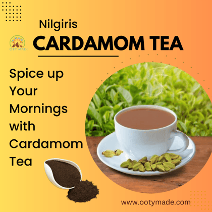 Nilgiris Silver Oak Cardamom Tea - Aromatic Ooty Tea Powder from the Famous Ooty Tea Factory