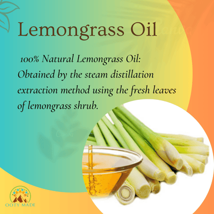 Premium Lemongrass Essential Oil - 100% Pure Extract for Aromatherapy and Wellness