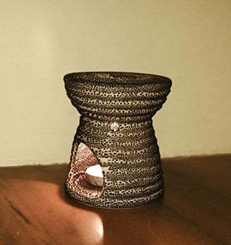 Ceramic Aroma Oil Warmer / Essemtial Oil Diffuser Tumbler Design with 2 Tealight - by Marigold Stores