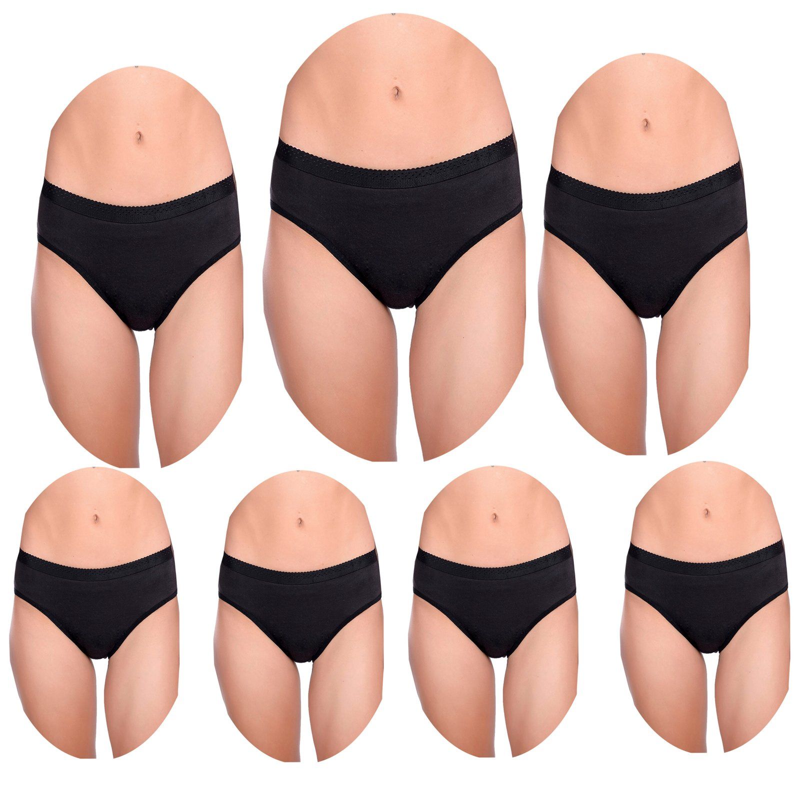 Cotton Full Coverage Hipster Panties Pack 7