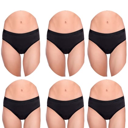 Cotton Full Coverage Hipster Panties Pack 6