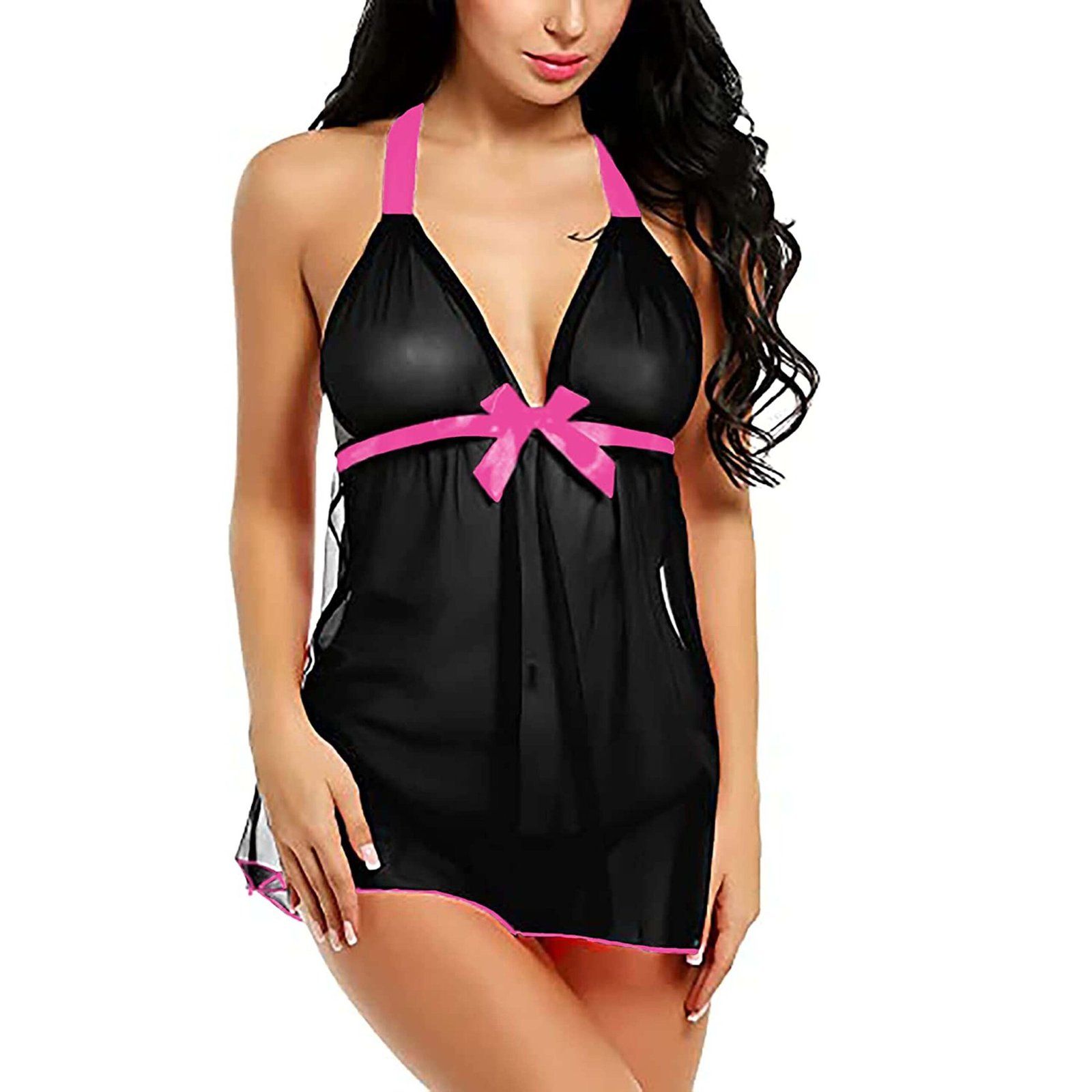 Net Babydoll Night dress with panty
