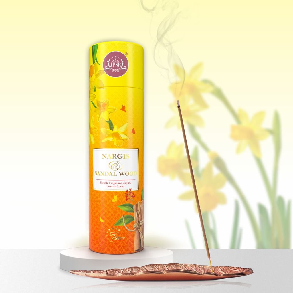 JPSR Nargis & Sandal Wood Luxury Double Fragrance Incense Sticks - Pooja Needs | Buy online on ZillyBuy
