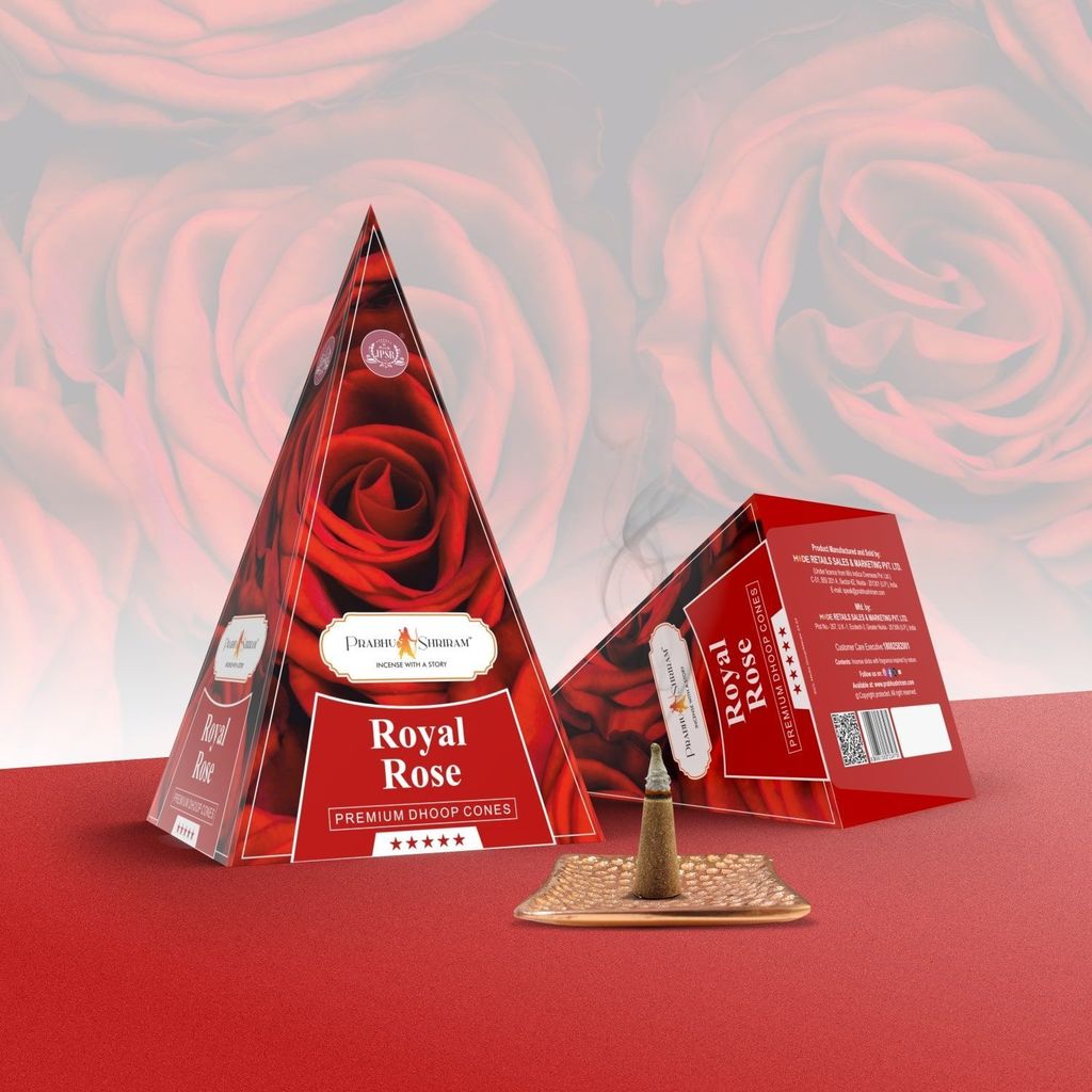 JPSR Royal Rose Premium Incense Cones - Pooja Needs | Buy online on ZillyBuy